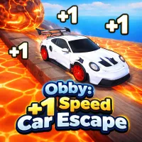 Play Obby: +1 Speed Car Escape now!