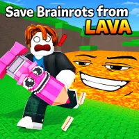 Play Save Brainrots from LAVA game